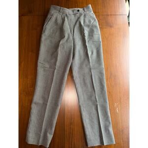 Vintage Conrad C Collection Women's High-Waisted Houndstooth Pants - Size 4